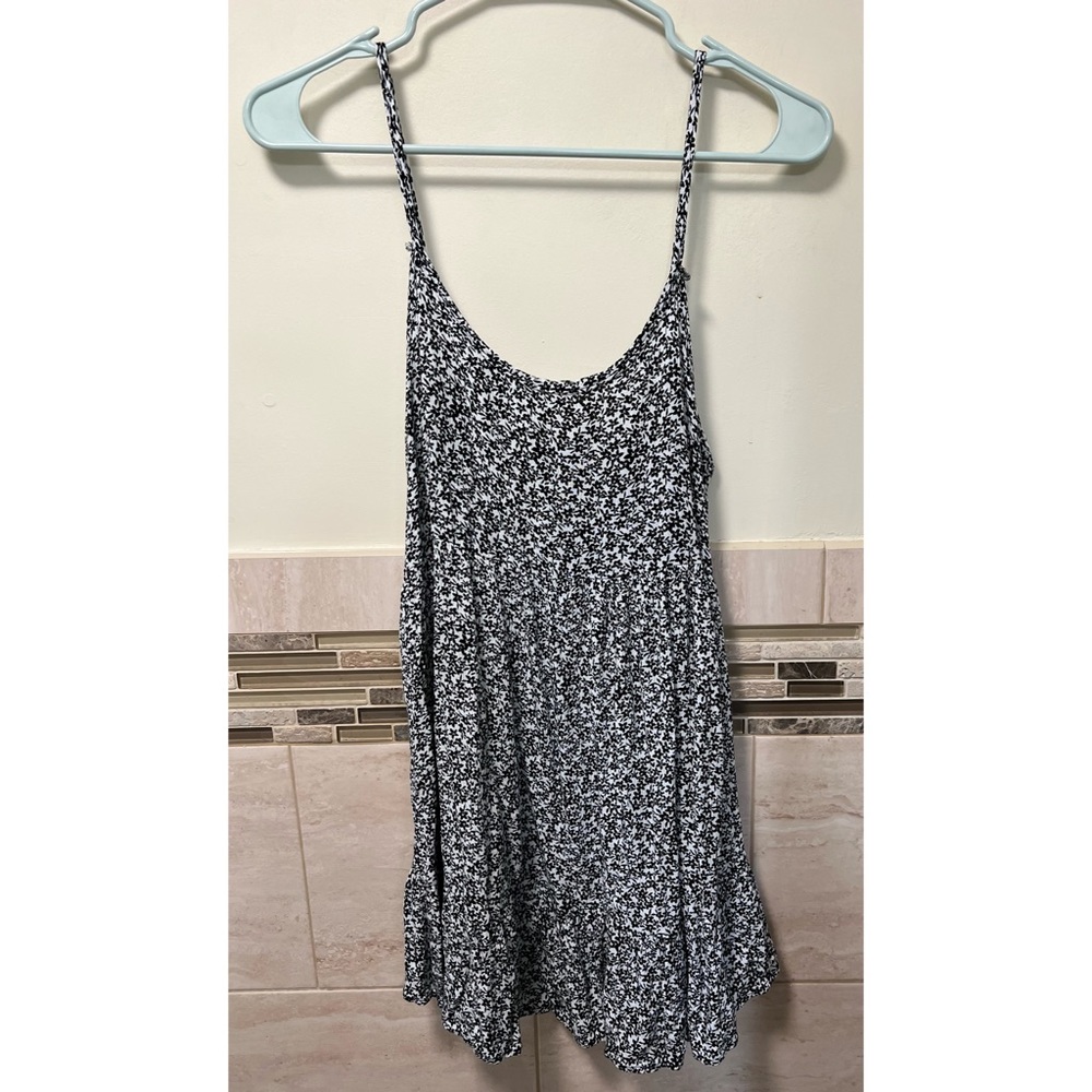 Black and White Floral Sundress